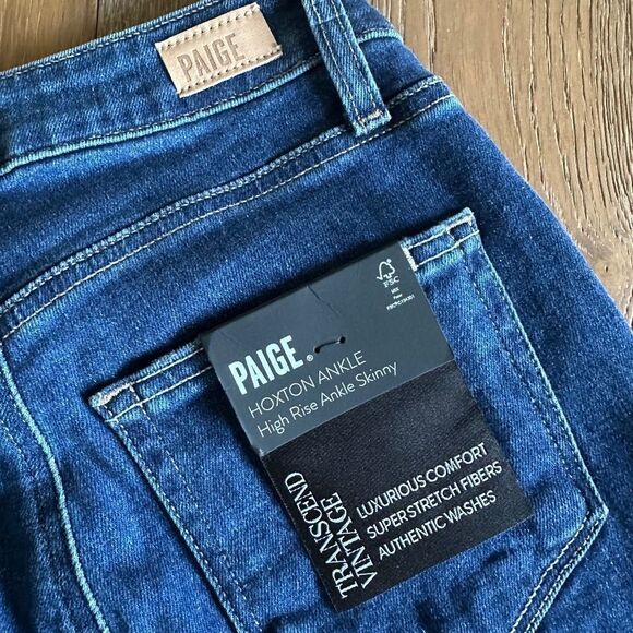 PAIGE Hoxton High Rise Ankle Skinny Jeans - Picture 9 of 10